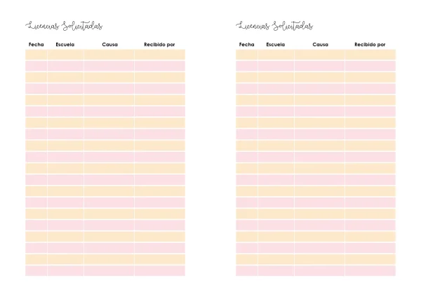 Agenda Docente Editable - Imagen 5