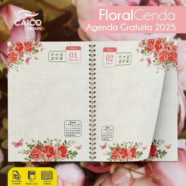 Agenda Gratuita 2025 - Floralgenda