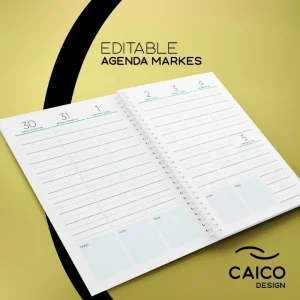Agenda Editable - Markes