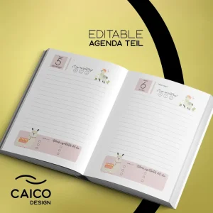 Agenda diaria editable - Teil