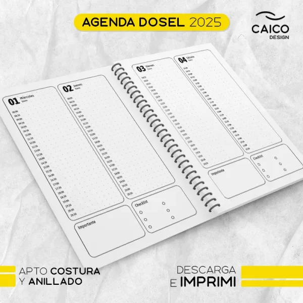Agenda Dosel 2025 para imprimir