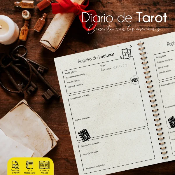 Diario de Tarot para imprimir