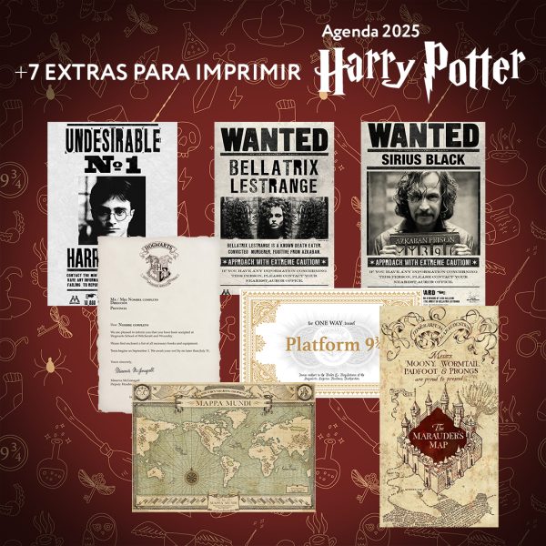Agenda Harry Potter 2025 + Extras para imprimir - Imagen 7