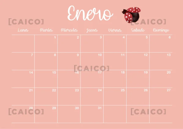 Planificador mensual y semanal "Animales" - Imagen 3